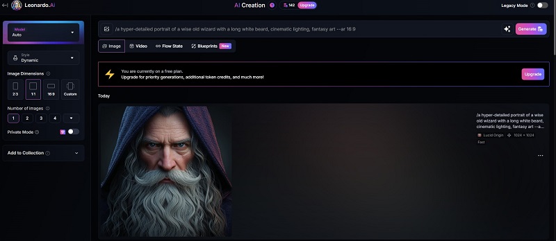 عکس خروجی پلتفرم Leonardo AI
