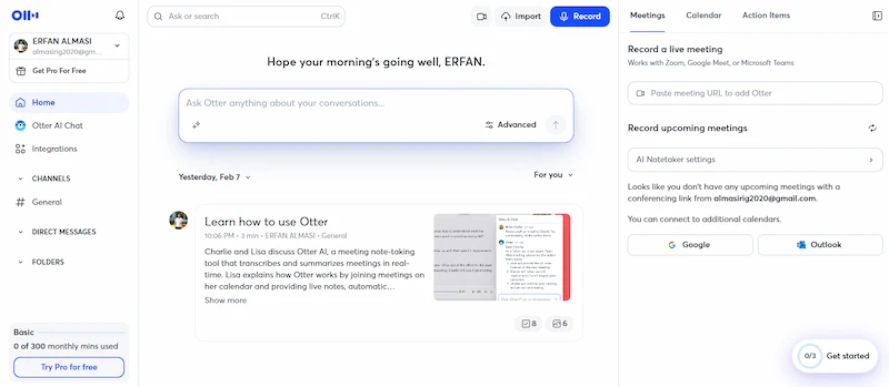 هوش مصنوعی otter.ai