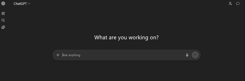 صفحه اصلی هوش مصنوعی چت چی پی تی