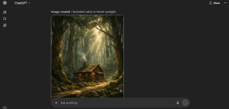 خروجی ChatGPT با پرامپت داده شده