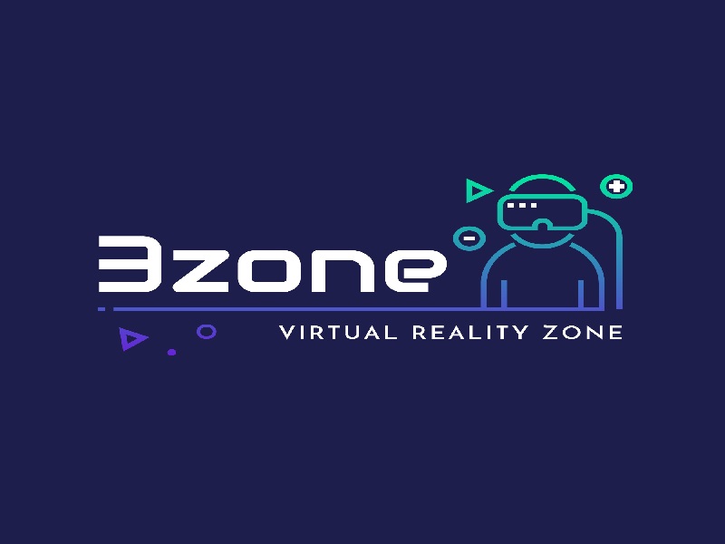 طراحی لوگو برای مرکز واقعیت مجازی 3zone و تکنولوژی VR