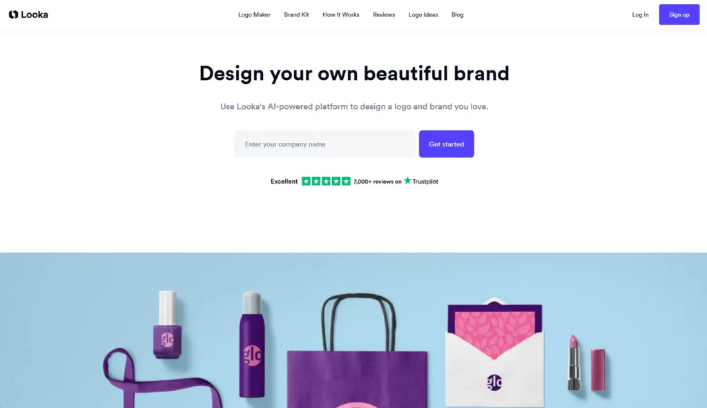Looka offical website image